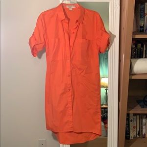 Michael Kors short sleeve linen dress